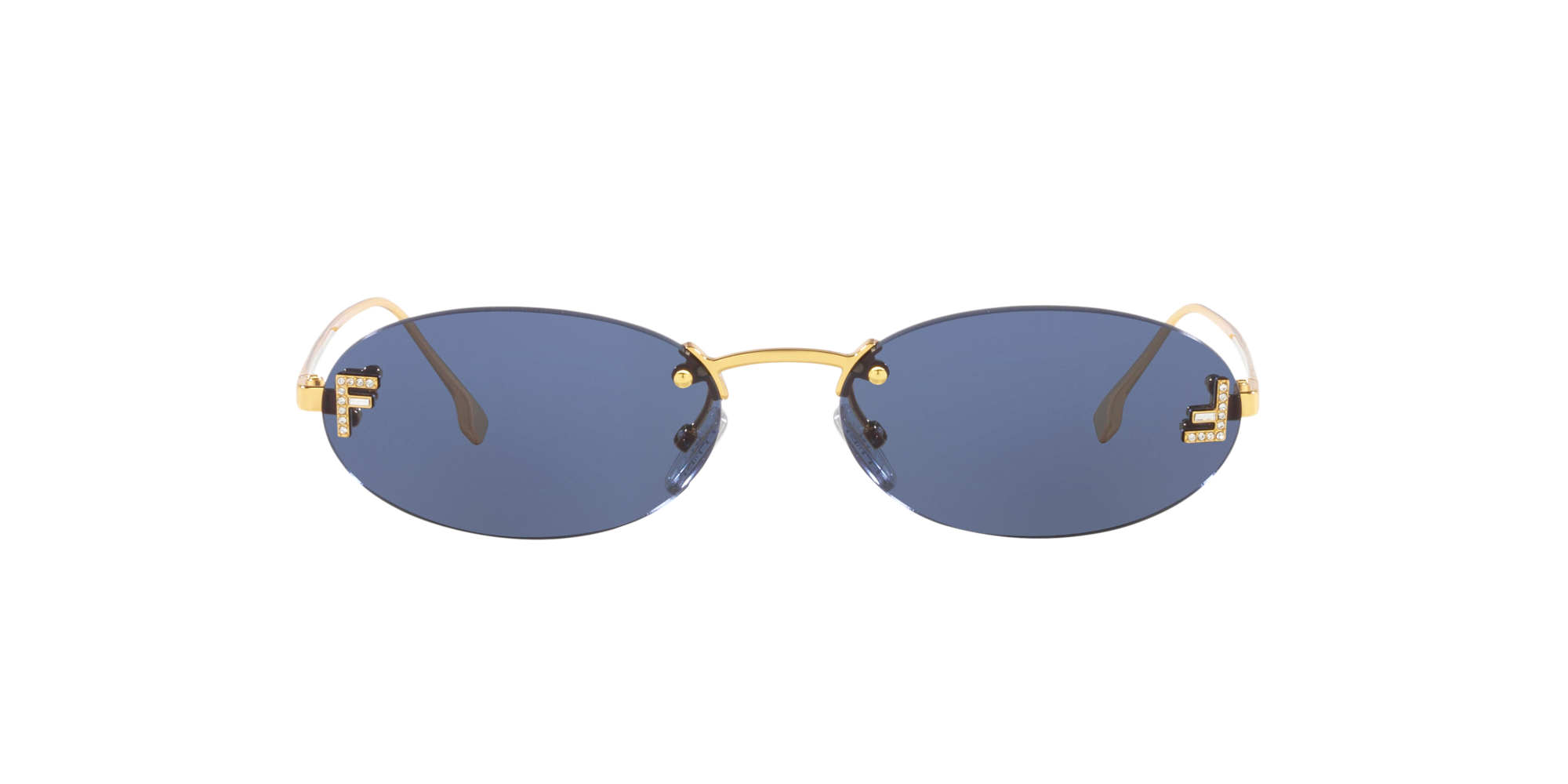 Fendi FE40086I 55 Brown & Black Shiny Sunglasses | Sunglass Hut USA