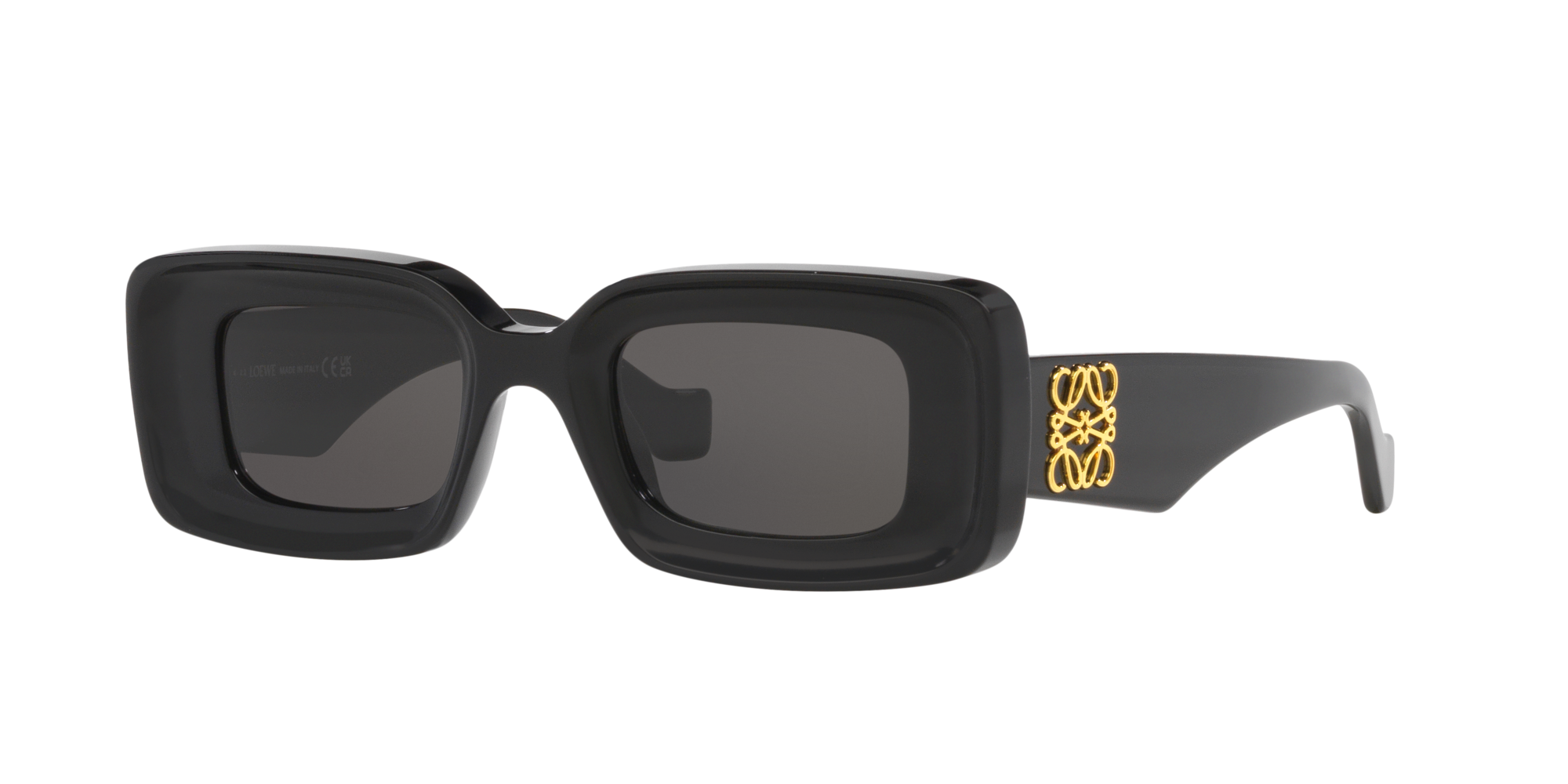 Rectangular sunglasses in acetate Black - LOEWE