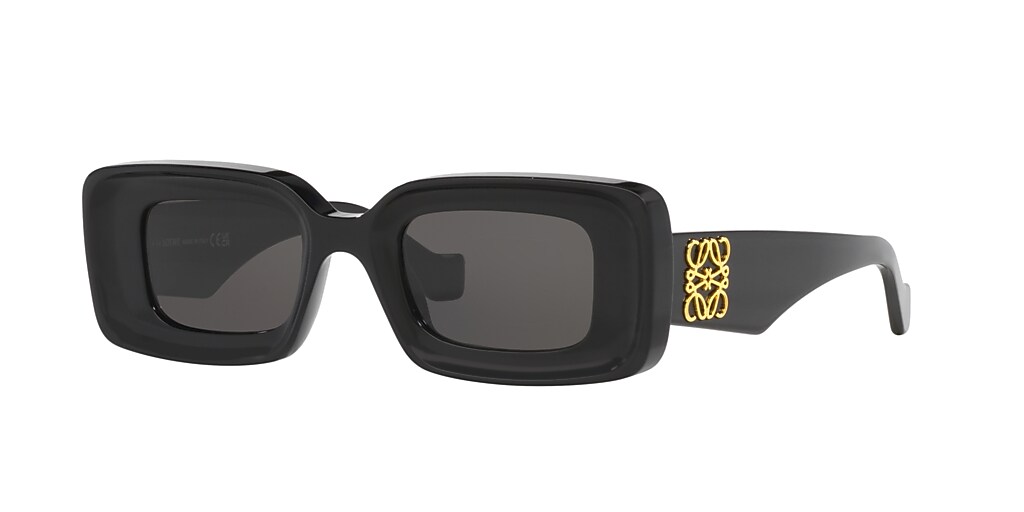 Loewe Anagram LW40101I 46 Grey & Black Sunglasses | Sunglass Hut USA