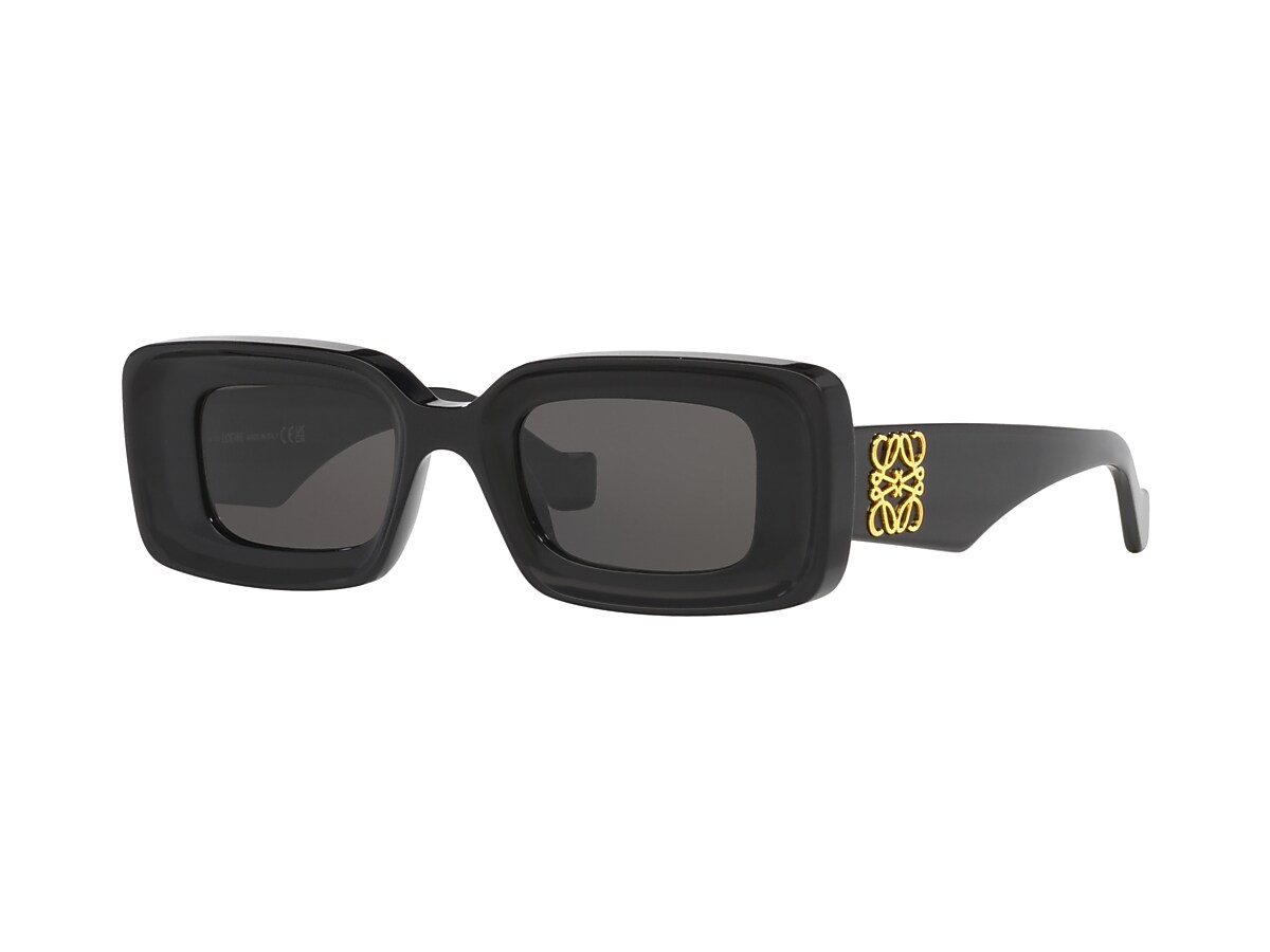 Loewe Anagram LW40101I 46 Grey & Black Sunglasses | Sunglass Hut USA