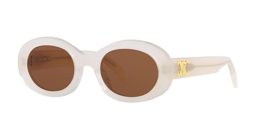 Celine CL40194U 52 Brown & White Sunglasses | Sunglass Hut USA