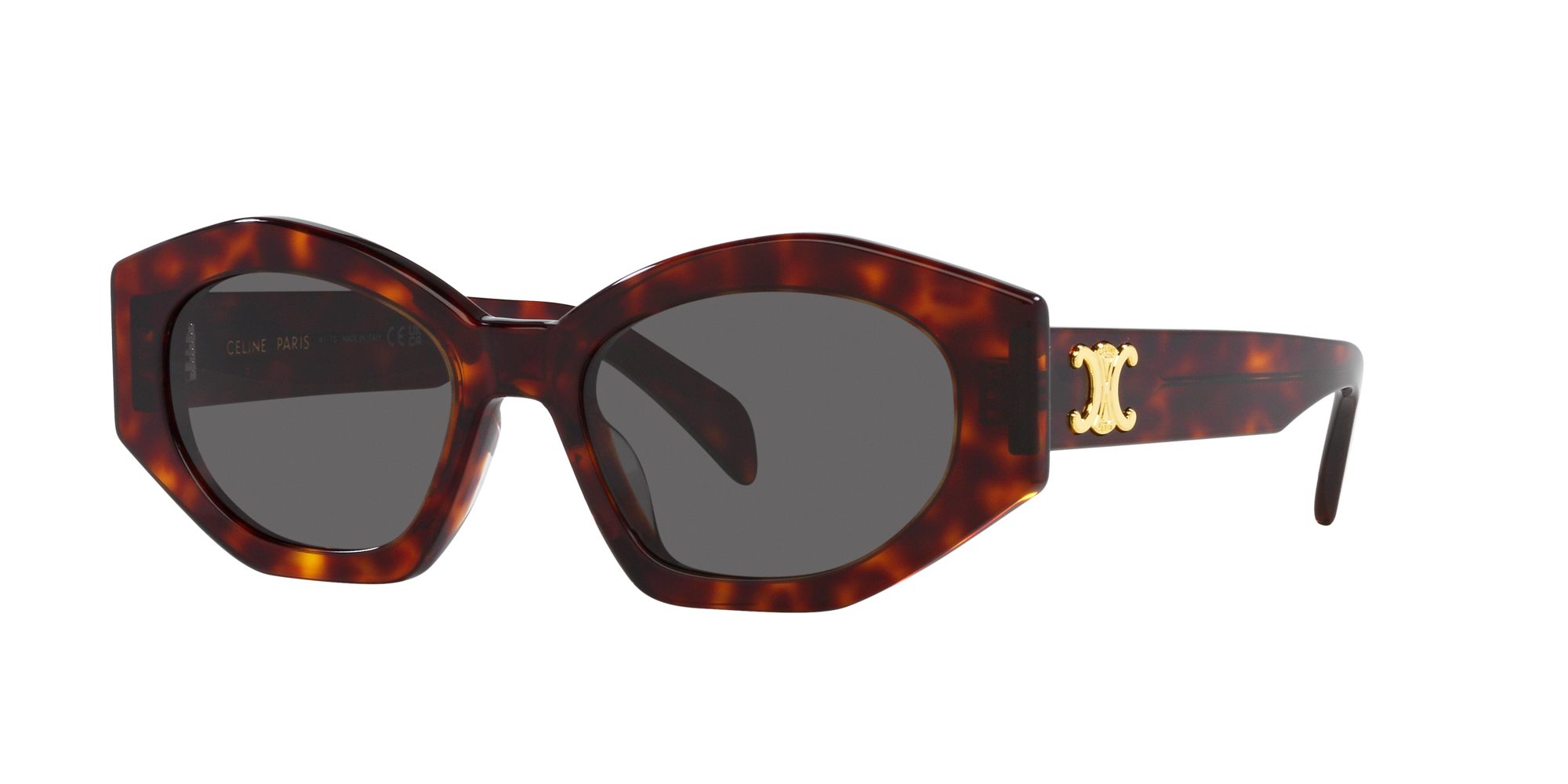 TRIOMPHE 09 SUNGLASSES IN ACETATE - CLASSIC HAVANA | CELINE