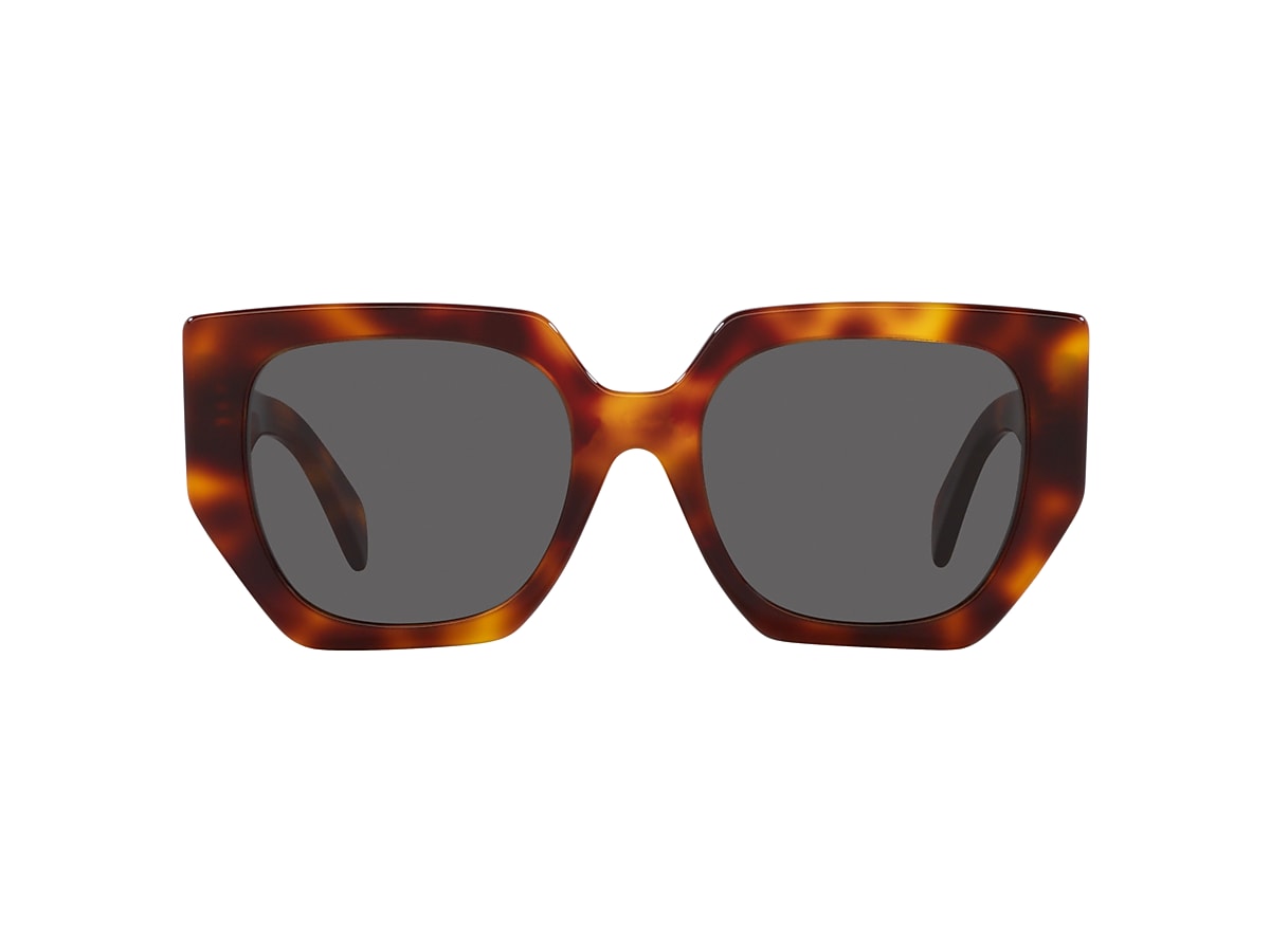 Celine CL40239F 55 Blue & Tortoise Yellow Sunglasses | Sunglass 