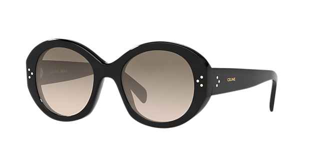 Celine CL40240I 53 Blue & Black Shiny Sunglasses | Sunglass Hut USA