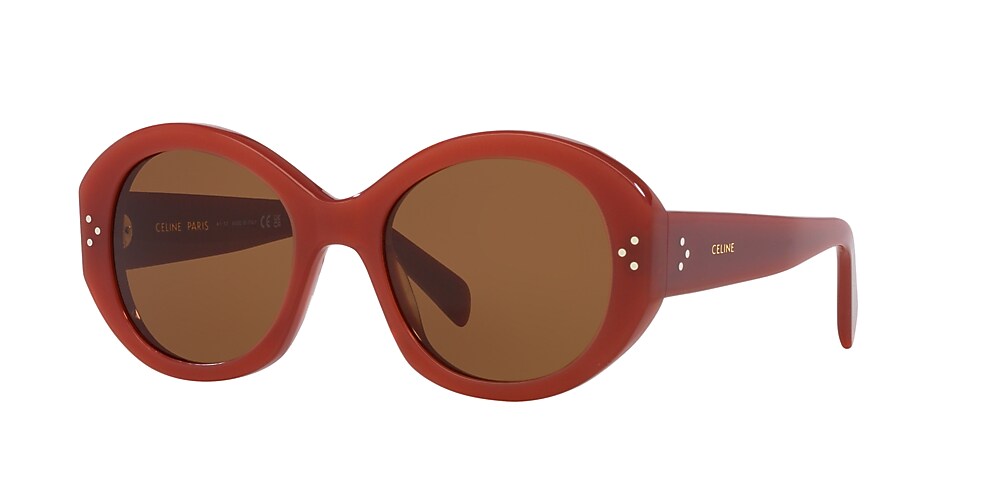 Celine CL40240I 53 Blue & Burgundy Sunglasses | Sunglass Hut USA