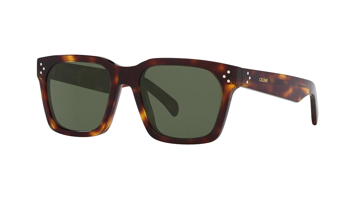 Celine CL40248I S (54 - 19) with Blue lenses and Tortoise