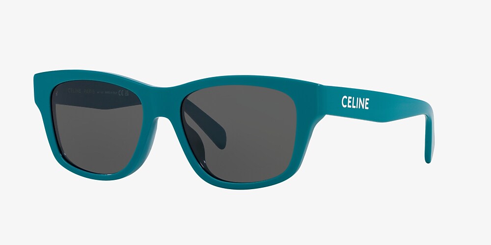 Celine CL40249U 55 Blue & Black Shiny Sunglasses