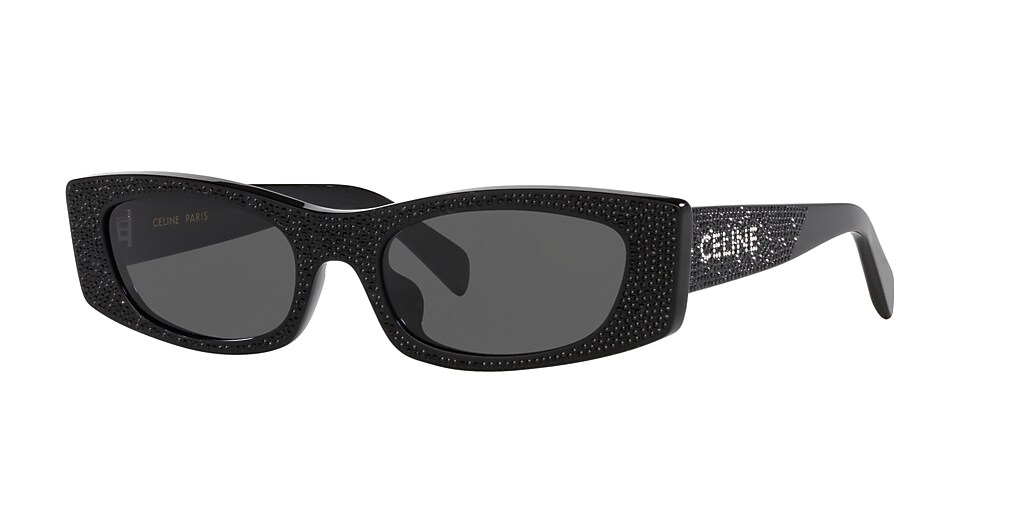 Celine CL4245US 55 Black & Black Shiny Sunglasses Sunglass Hut USA