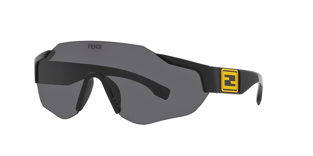 FENDI FE40088U-Y Black Shiny - Men Sunglasses, Black Lens