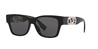 Fendi FE40081I 54 Blue & Black Shiny Sunglasses | Sunglass Hut