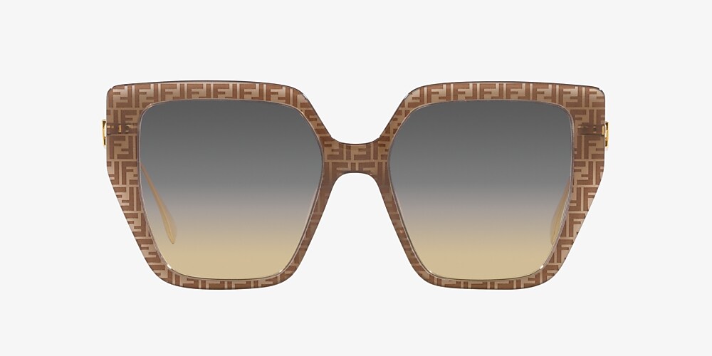 FENDI: sunglasses in acetate - Black