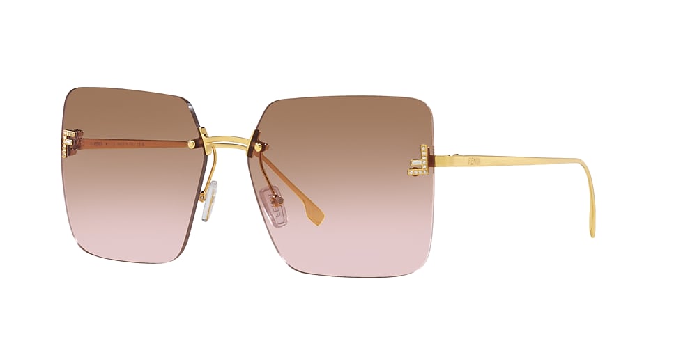 Fendi f cheap logo sunglasses