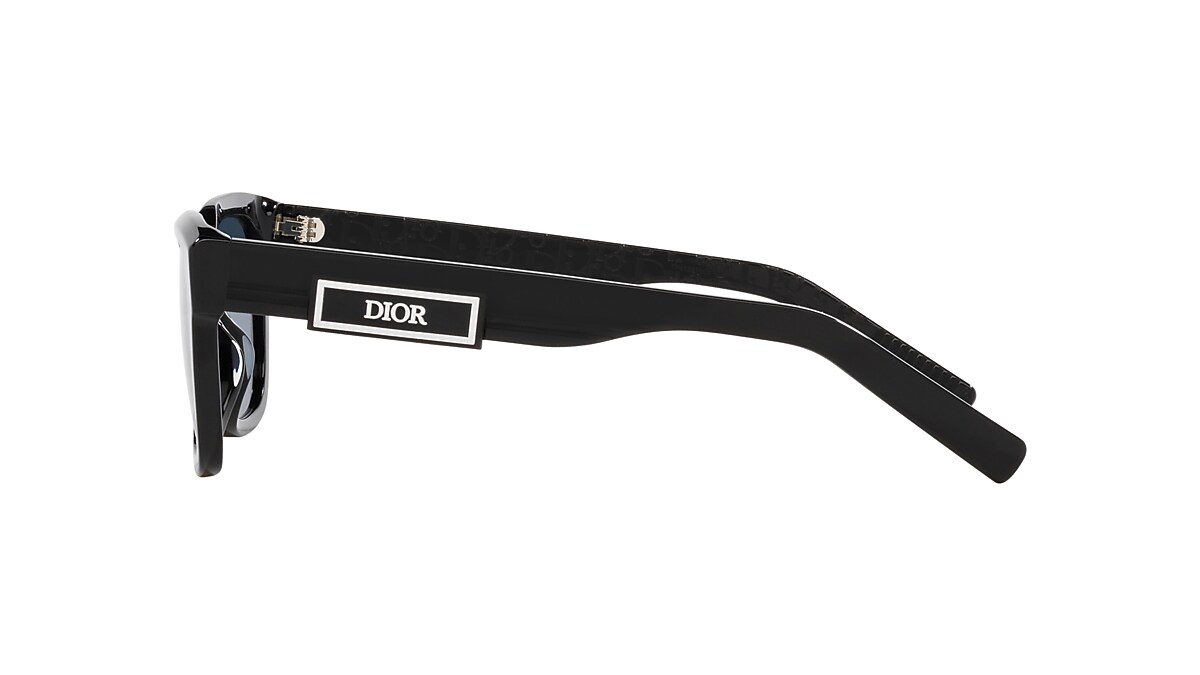 DIOR DiorB23 S1I Black - Man Luxury Sunglasses, Blue Lens