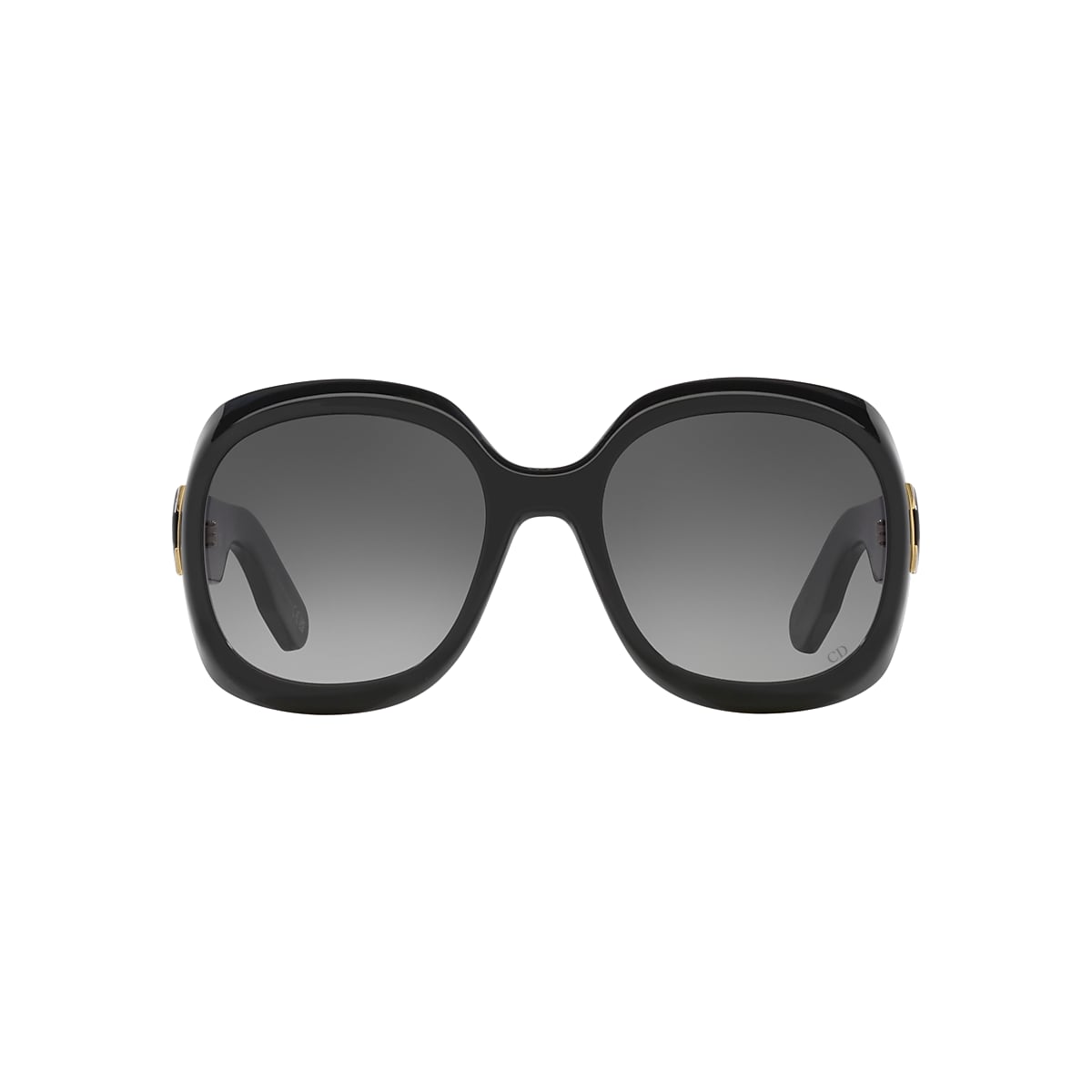 DIOR Lady 9522 R2I Black - Women Luxury Sunglasses, Smoke Lens