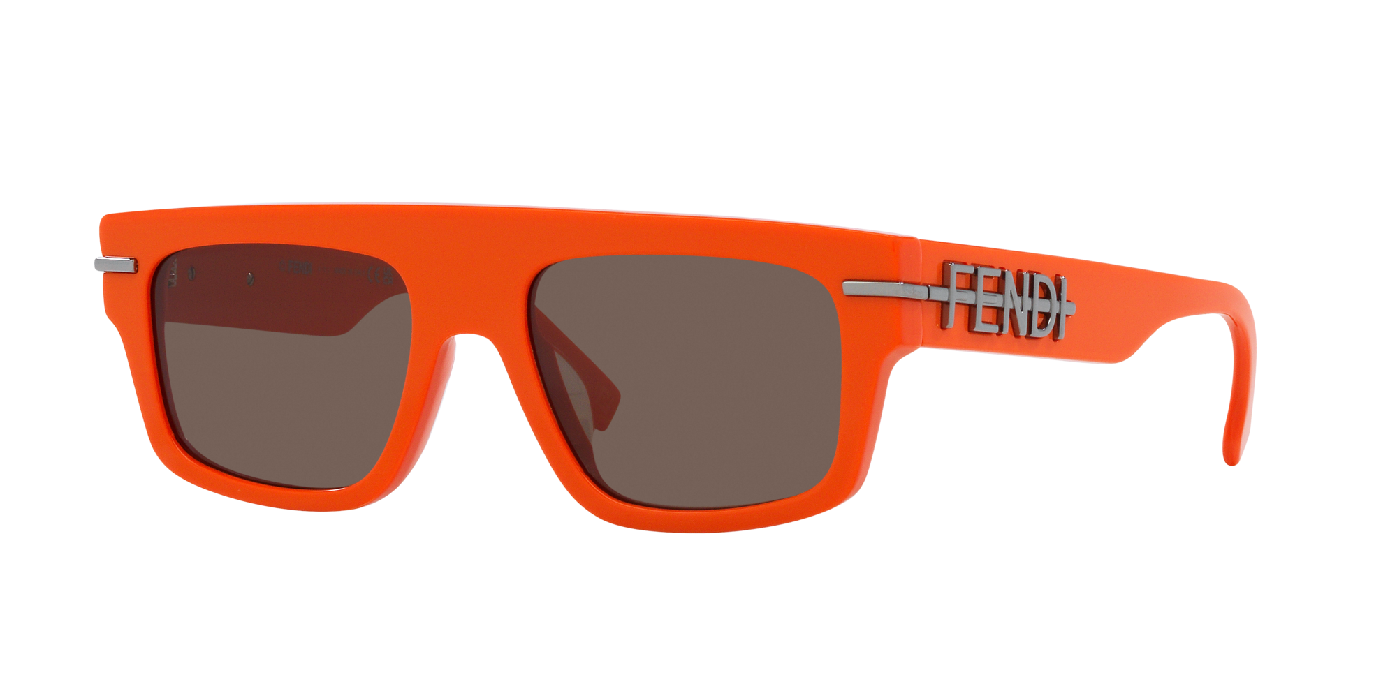 【限定SALE高品質】FENDI Glass Orange Geometric Ladiesサングラス 小物