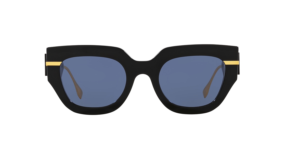 FENDI FE40097I Black - Women Sunglasses, Blue Lens