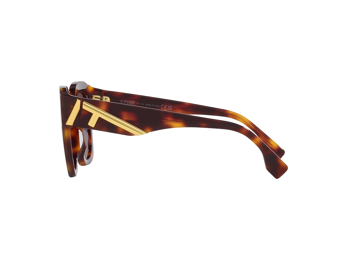 Fendi FE40098I 63 Grey & Tortoise Sunglasses | Sunglass Hut USA