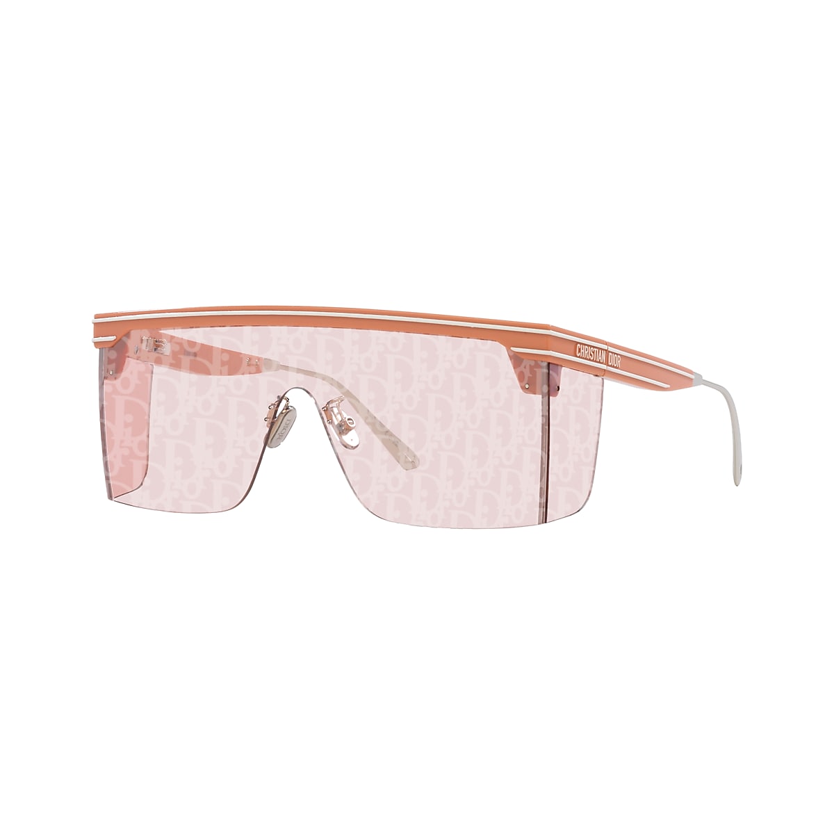 Dior| (B0329UVWV03 090) DIOR DiorClubm1U XXS (58 - 20) with Violet lenses and Pink