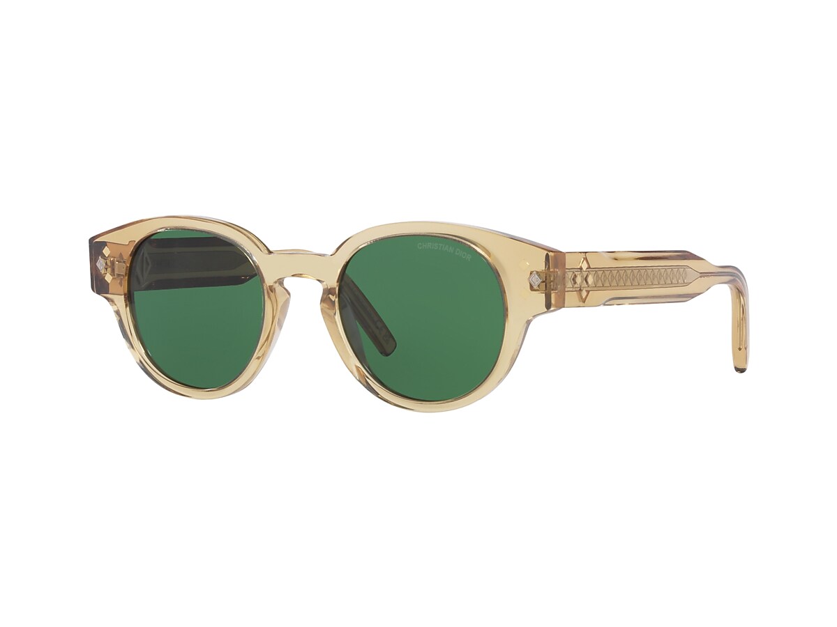 DIOR CD Diamond R2I XXS 48 21 with Green lenses and Brown frame Sunglass Hut
