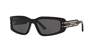 DIOR DiorSignatures9U Black - Women Luxury Sunglasses, Smoke Lens