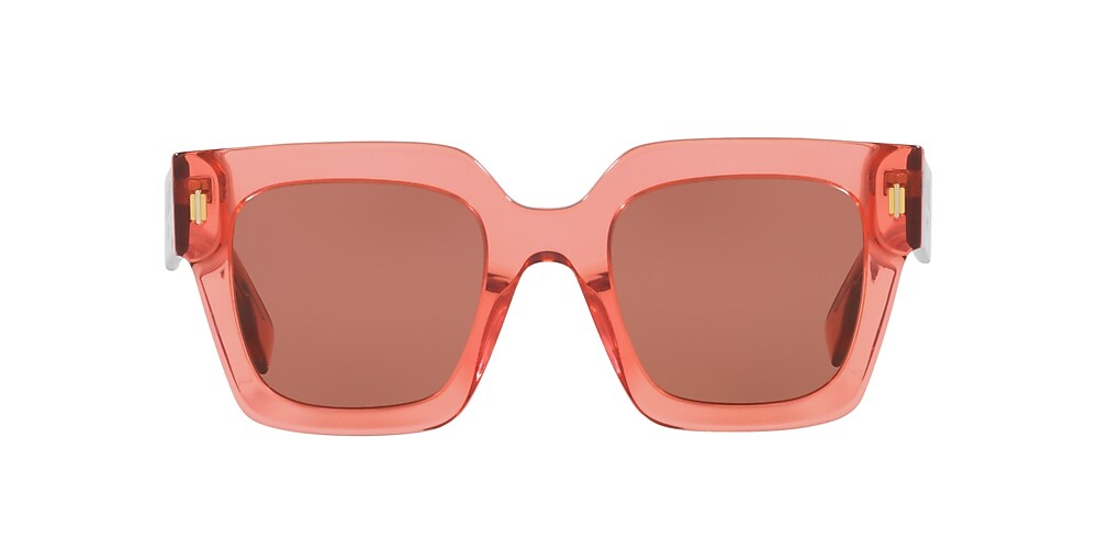 FENDI Fendi Roma FE40101I Pink Women Sunglasses Red Lens