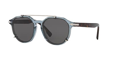 DIOR DiorBlackSuit Ri 56 Grey & Grey Polarized Sunglasses | Sunglass ...