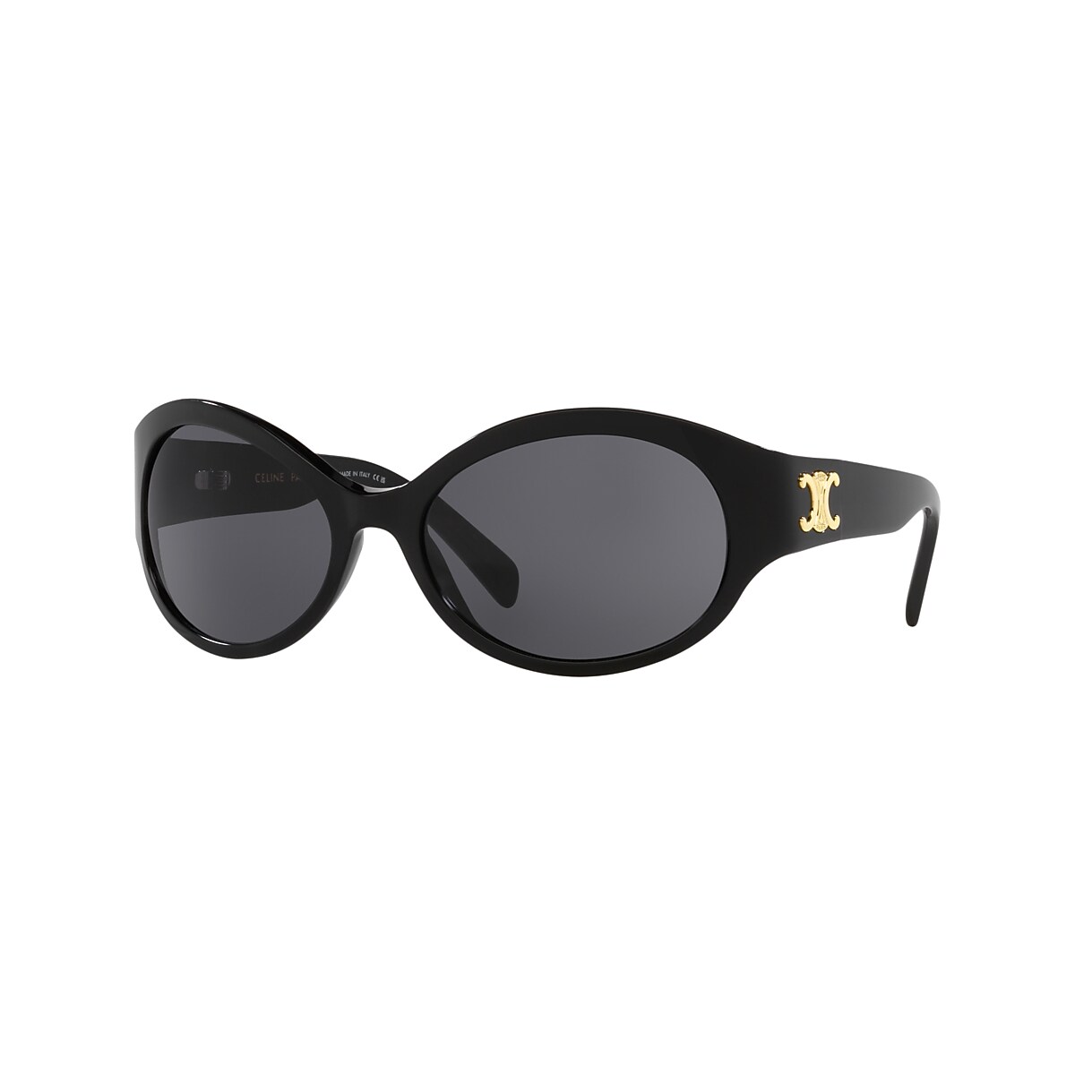 Celine Triomphe CL40271I 62 Grey & Black Sunglasses | Sunglass