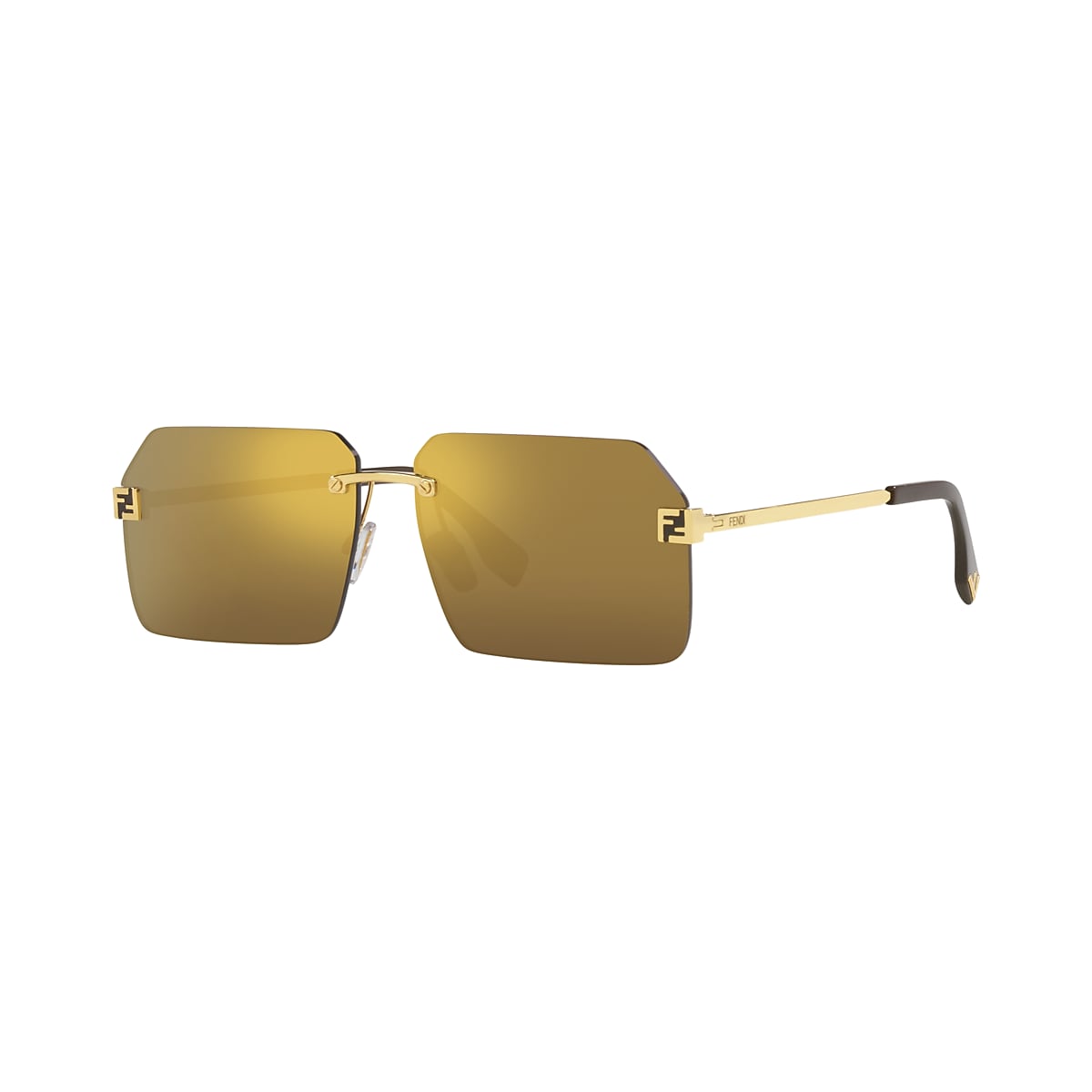 Fendi Fendi Sky FE40043U 59 Brown & Gold Sunglasses