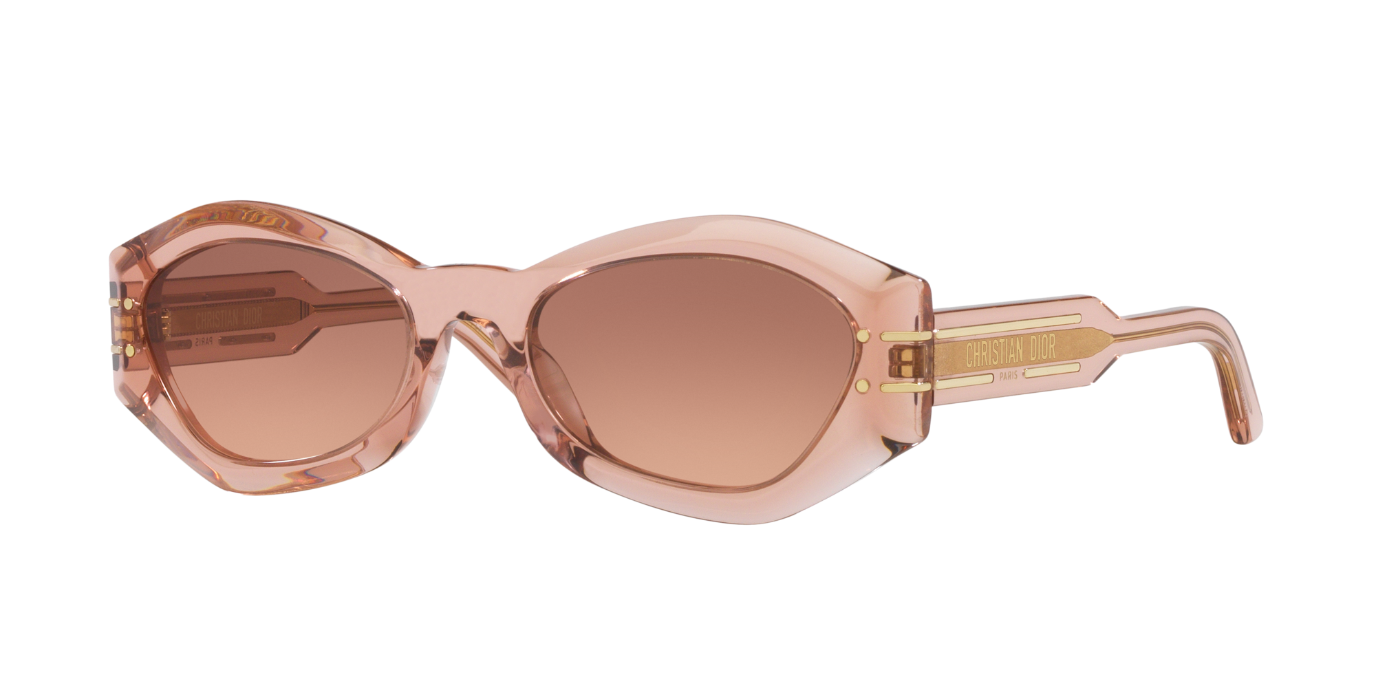 CDior B3U Gold-Finish Butterfly Sunglasses | DIOR