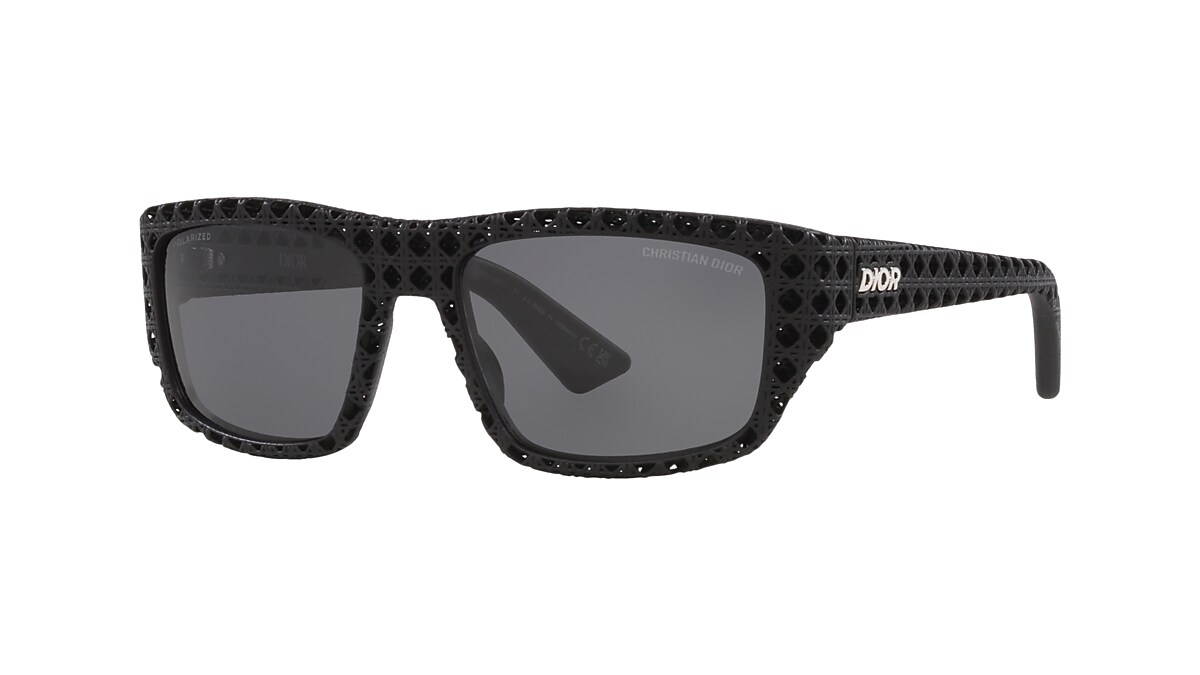 DIOR Dior3D S1I Dm40127I Black Matte - Man Luxury Sunglasses, Grey Lens