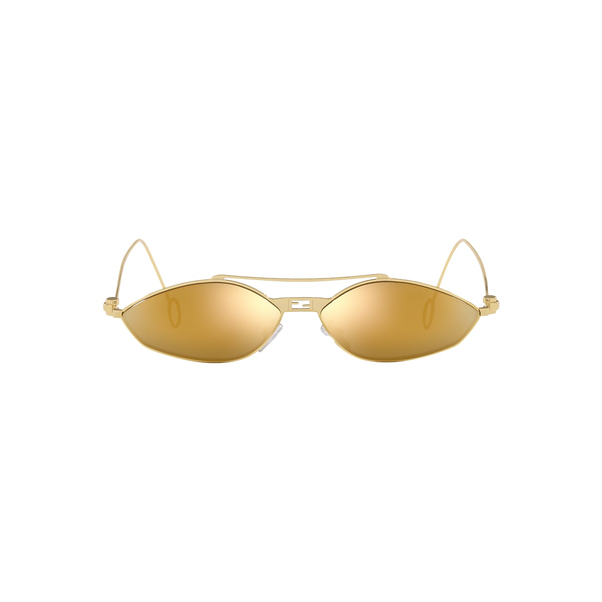 FENDI Baguette FE40114U-Y Gold - Women Sunglasses, Brown Lens