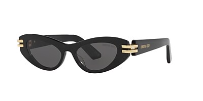 DIOR CDior B1U 50 Grey & Black Sunglasses | Sunglass Hut USA