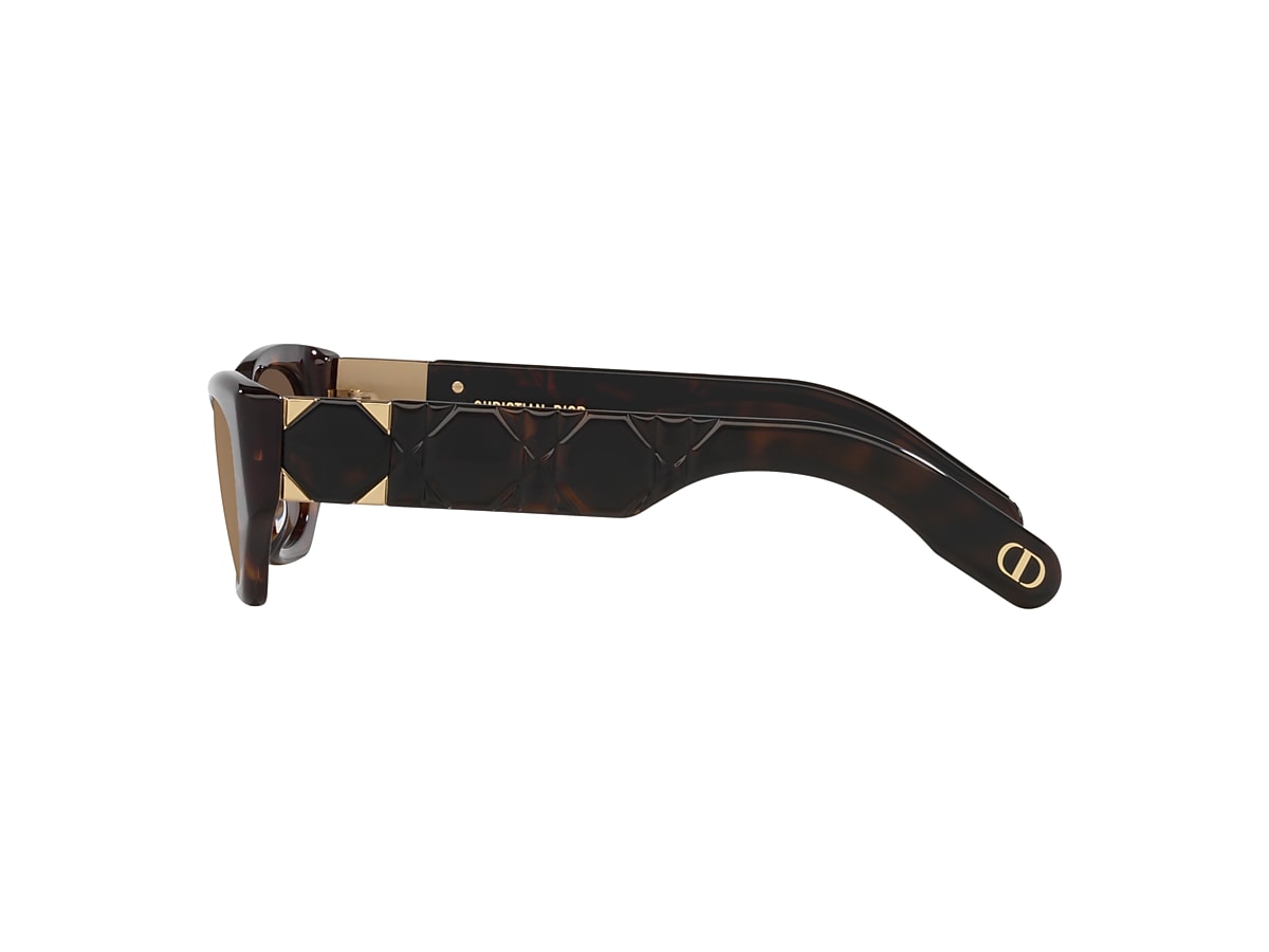 DIOR レクタンクルフレムサンクラス LADY9522S1I 20C0 CHRISTIAN DIOR Lady 9522 Black Cannage Paris Logo S2I