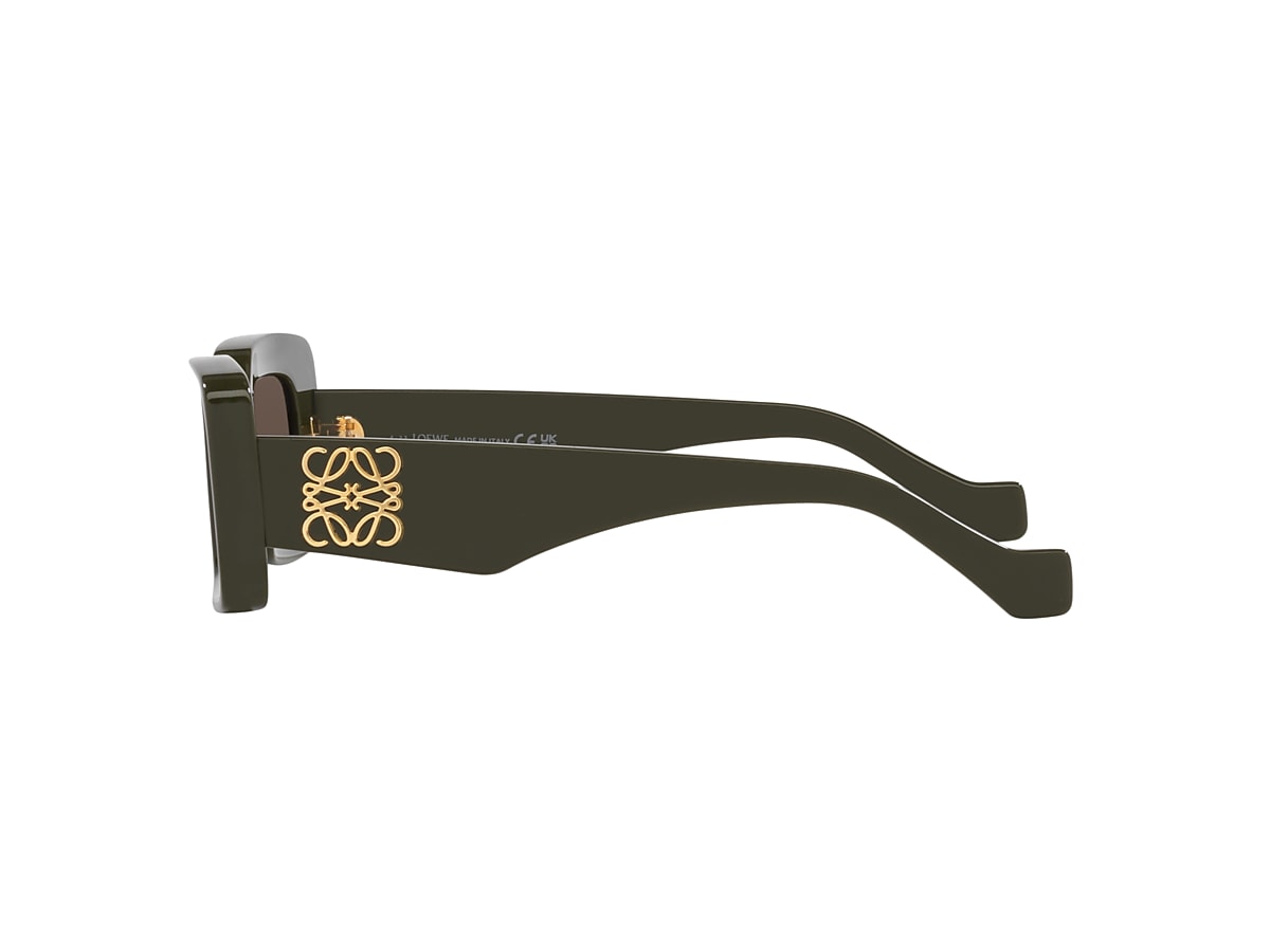 Loewe Anagram Lw40101I 46 Brown & Green Dark Sunglasses | Sunglass 