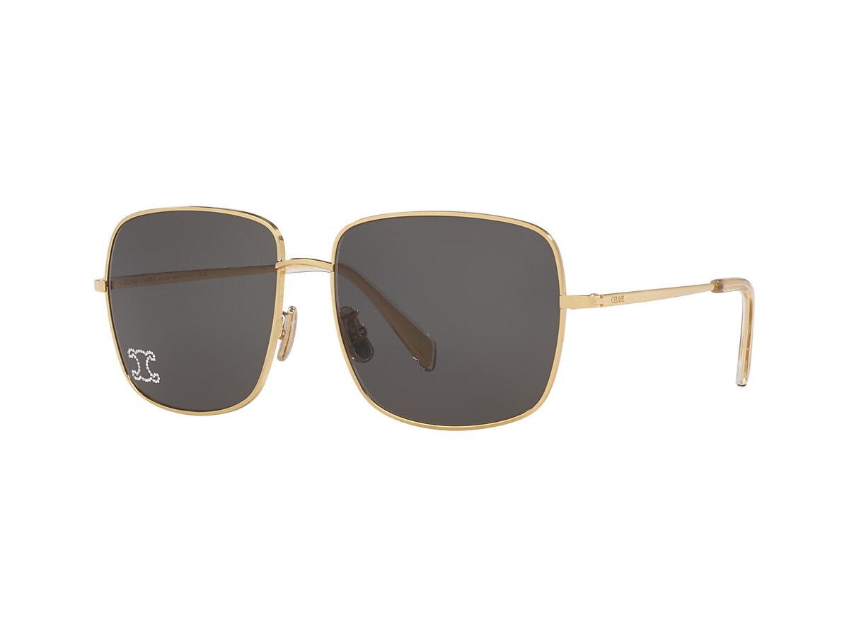 Celine Rhinestone Triomphe Cl40284U L (59 16) with Grey lenses