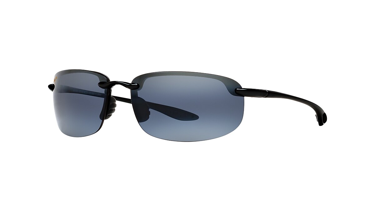 Maui Jim Hookipa XXL 64 15 Polarised with Grey lenses and Black frame Sunglass Hut