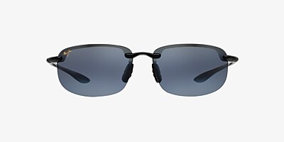 Maui Jim Hookipa 64 & USA Grey & Polarized | Hut Neutral Sunglasses Black Sunglass Polarized Grey