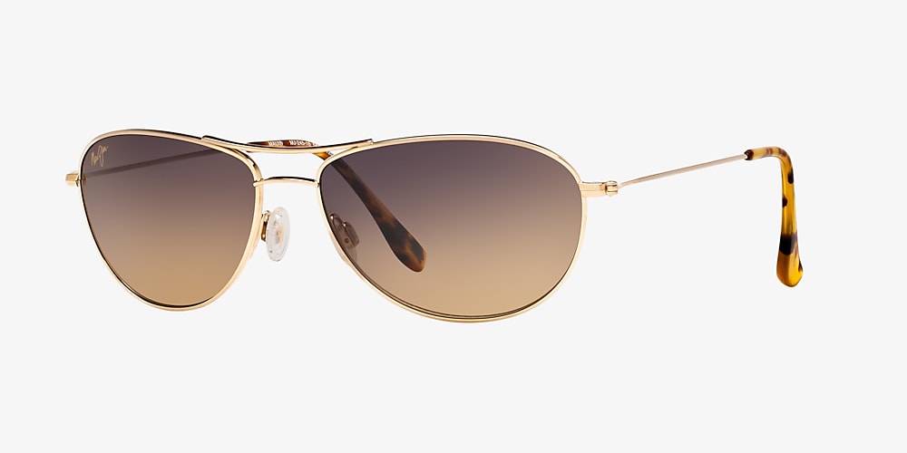 Maui Jim Baby Beach 56 HCL® Bronze Polarized u0026 Gold Polarized Sunglasses |  Sunglass Hut USA