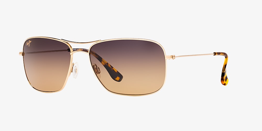 Maui Jim WIKI WIKI 59 Bronze Mir Pol & Gold Polarized Sunglasses | Sunglass  Hut USA