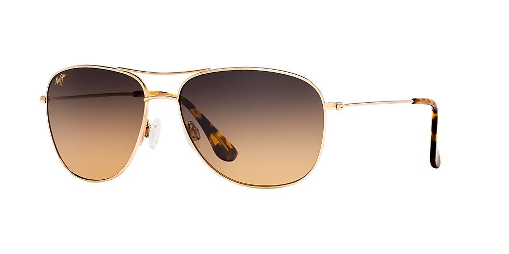 Maui jim cheap sunglasses gold frame