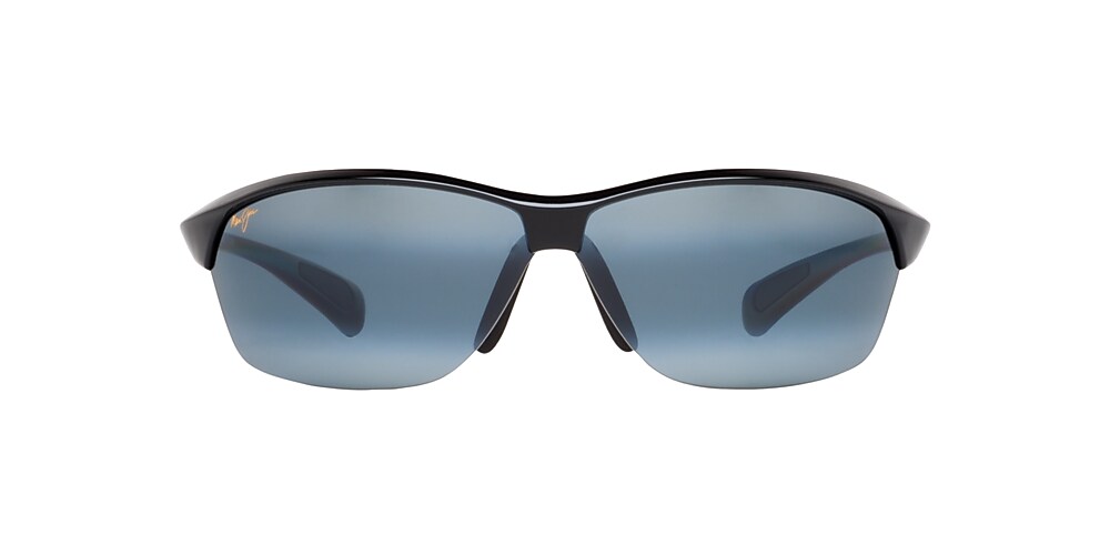 Maui Jim Hot Sands 71 Grey Mirror Polar & Black Shiny Polarized