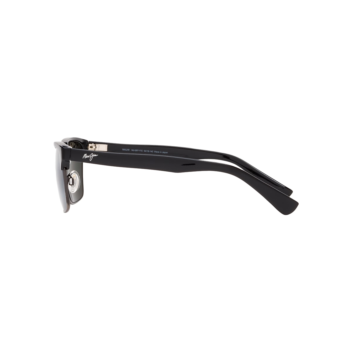 Maui Jim Kawika S 54 18 Polarized with Grey lenses and Black frame Sunglass Hut