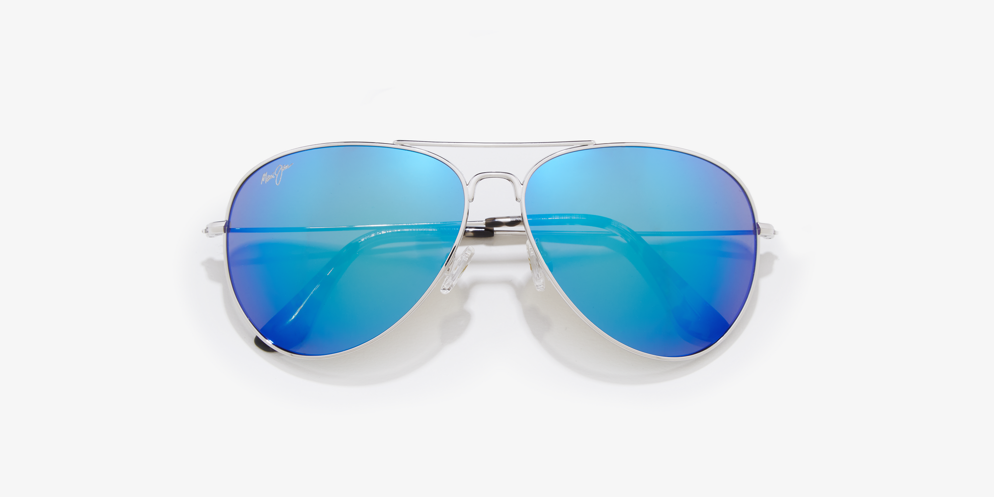 取寄 マウイ ジム Sunglasses Polarized サングラス Jim Maui Blue Silver マーベリックス Hawaii  Mavericks ポーラライズド