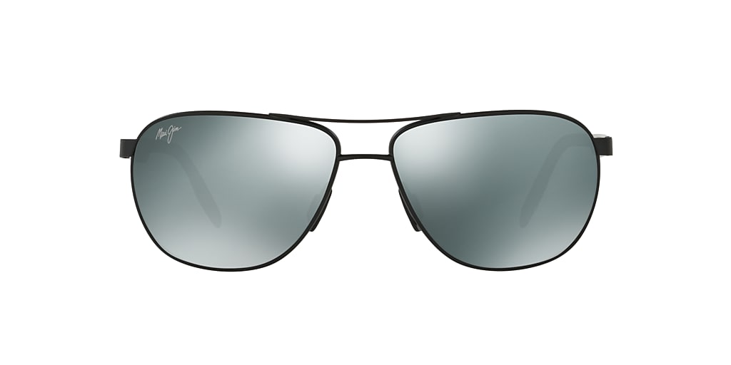 Maui Jim 728 CASTLES 61 GreyBlack & Black Matte Polarized Sunglasses