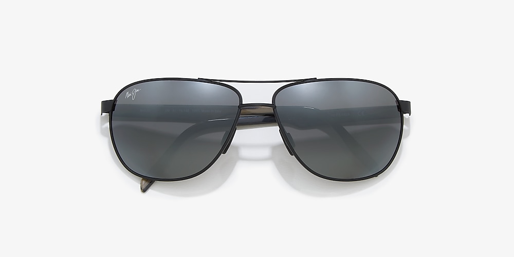 Maui Jim 728 CASTLES 61 Grey-Black & Black Polarized Sunglasses 