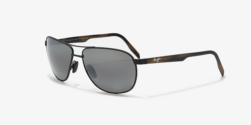 Maui Jim 728 CASTLES 61 Grey-Black & Black Polarized Sunglasses 