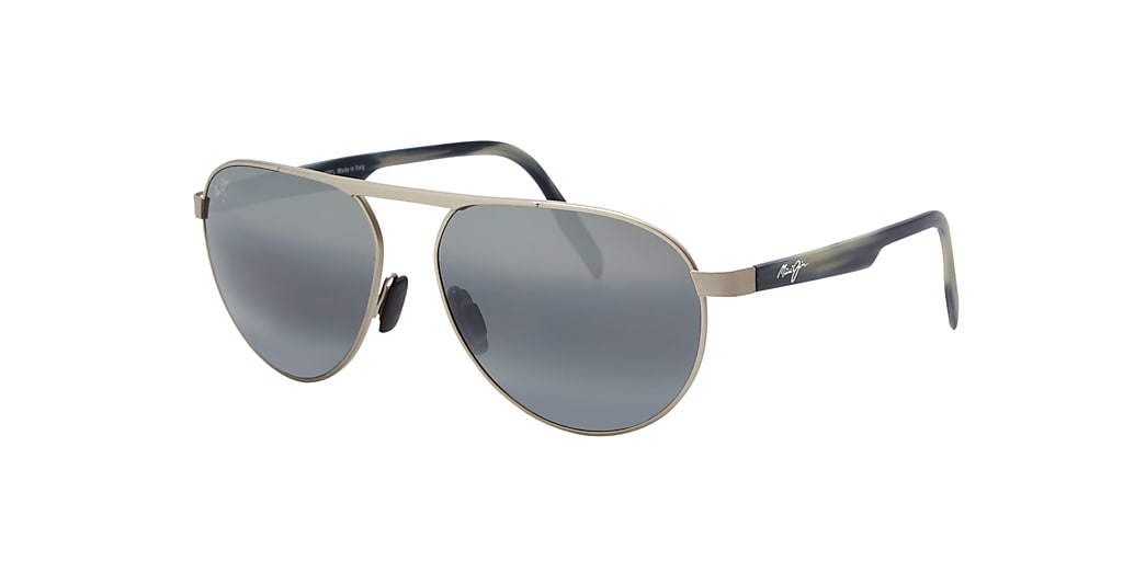 Maui Jim 787 SWINGING BRIDGES 61 Grey-Black & Grey Polarised Sunglasses ...