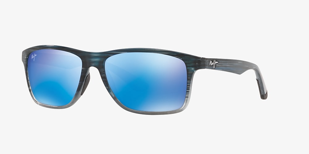 Maui Jim 798 Onshore 58 Blue Hawaii Mirror Polarized u0026 Blue Black Tortoise  Fade Polarized Sunglasses | Sunglass Hut USA