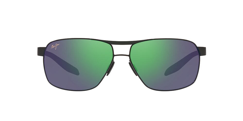 Maui Jim The Bird 62 MAUI Green® Mirror Polarized & Black