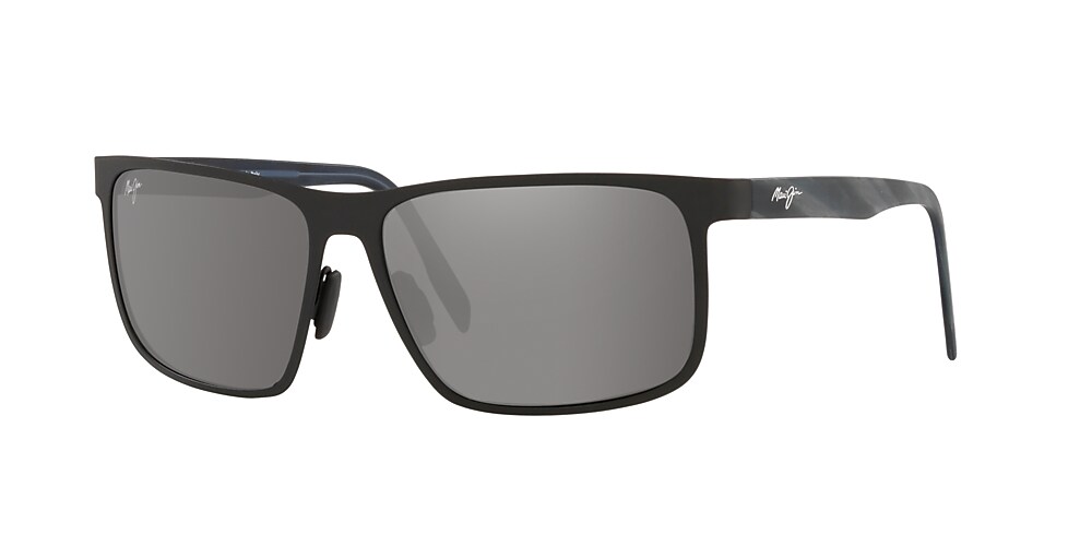 Maui Jim Wana 61 Neutral Grey Polarized & Black Matte Polarized